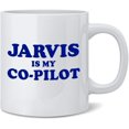 thumbnail image 1 of Poster Foundry Jarvis Is My Co Pilot Computer Geeky Funny Ceramic Coffee Mug Tea Cup Fun Novelty Gift 12 oz, 1 of 3