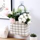 thumbnail image 4 of 2pcs Wall Hanging Storage Bag, Waterproof Over The Door Closet Organizer With Metal Frame, Stylish Hanging Pocket Linen Cotton Pouch Box Containers F, 4 of 4