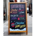 thumbnail image 4 of VersaChalk VC113-B A-Frame Rustic Wood Indoor Outdoor Free-Standing Chalkboard, 4 of 5