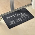 thumbnail image 2 of Area Rug Door Mats Exterior And Interior Door Mat, Absorbent Mat Black Gray, Easy-to-Clean Non-Slip Entrance Mat With Rubber Coating 40x60, 2 of 7