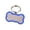 Blue, variant on SIfdSeng Stainless Steel Engraved Glitter Bone Shape ID Double Custom Text Lightweight Cat Name