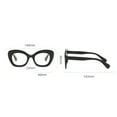 thumbnail image 3 of 4 Pairs of Womens Cat Eye Spring Hinge Reading Glasses 0 Thick Butterfly Shape Yellow Tortoise Shell Readers 0, 3 of 5