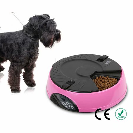 Akoyovwerve Automatic Electronic Pet Feeder Dog Cat Food Bowl Auto
