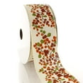 thumbnail image 4 of Ribbon Traditions 2 1/2" Wired Ribbon Fall Berries Branch On Cream 25 Yards, 4 of 4
