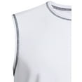 thumbnail image 2 of Expert Brand USA-Made Men's DriMax™ Dry Fit Sleeveless Athletic Shirt, White, S, 2 of 3