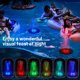 thumbnail image 2 of Bomba de fuente de agua de energía solar de fuentes de 3W con luz LED de color, 7 boquillas y 4 fijadores para piscina al aire libre de estanque de jardín, 2 of 5