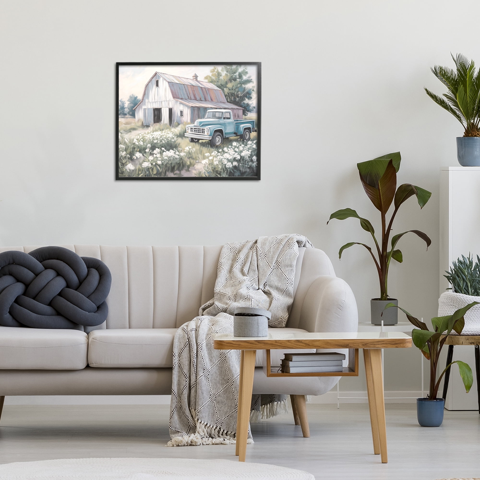 Stupell Industries Pastoral Farm Dreams Black Framed Giclee Art, design by Kim Allen