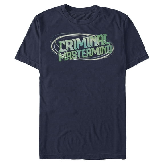 Men's Disney Artemis Fowl Criminal Mastermind Swirl Graphic Tee Navy Blue 3X Large