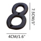 thumbnail image 1 of Creative Wrought Iron House Numbers Letters Decorative Sign for Outdoor Garden Door Mailbox Address Plaque Rustic Industrial Style, 1 of 3