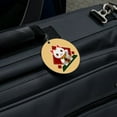 thumbnail image 5 of Cute Lucky Cat Maneki-Neko Round Luggage ID Tag Card Suitcase Carry-On, 5 of 7