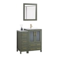 thumbnail image 4 of Vanity Art 36" Single Sink Freestanding Bathroom Vanity Set with Ceramic Top and Mirror, 4 of 10