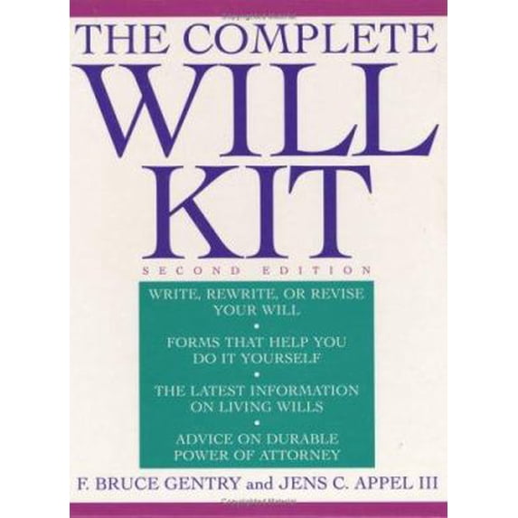 Pre-Owned The Complete Will Kit (Paperback) 0471141372 9780471141372