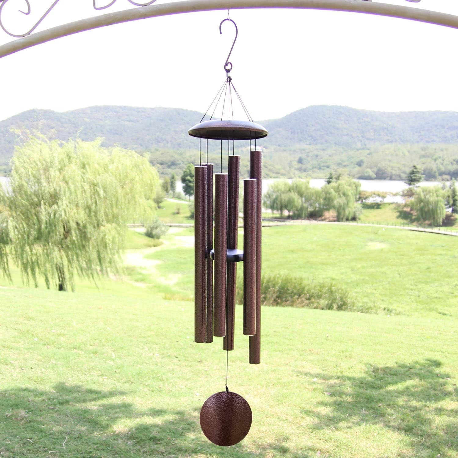 WOANIN 45 in Bronze Aluminium Garden Wind Chimes