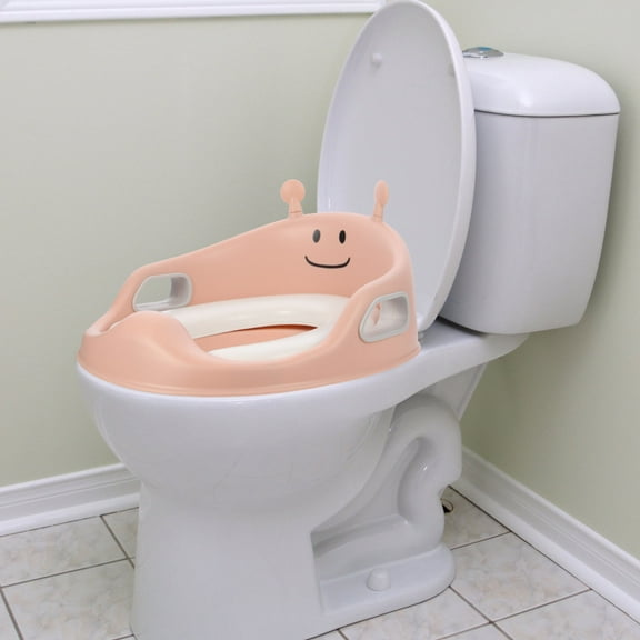HEMOTON Assorted Color Children's Toilet Trainer Seat with Grip Handles for Home Use, Ergonomic Design, Easy Install, 1 Count