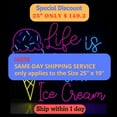 thumbnail image 5 of Handmadetneonsign Life Is Better With Ice Cream Neon Sign, Ice Cream Store Wall Art Decor, Ice Cream Wall Decor 37173, 5 of 5