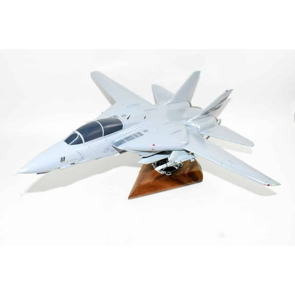 VF-154 Black Knights F-14a (1989) Tomcat Model, 1/42 (18") Scale, Mahogany, Navy, Fighter