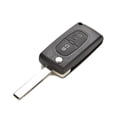 thumbnail image 1 of Reemplazo de carcasa de llave abatible remota de plástico de 2 botones para Peugeot 207 307 308 sin cortar ShuxiuWang 9024735626473, 1 of 1