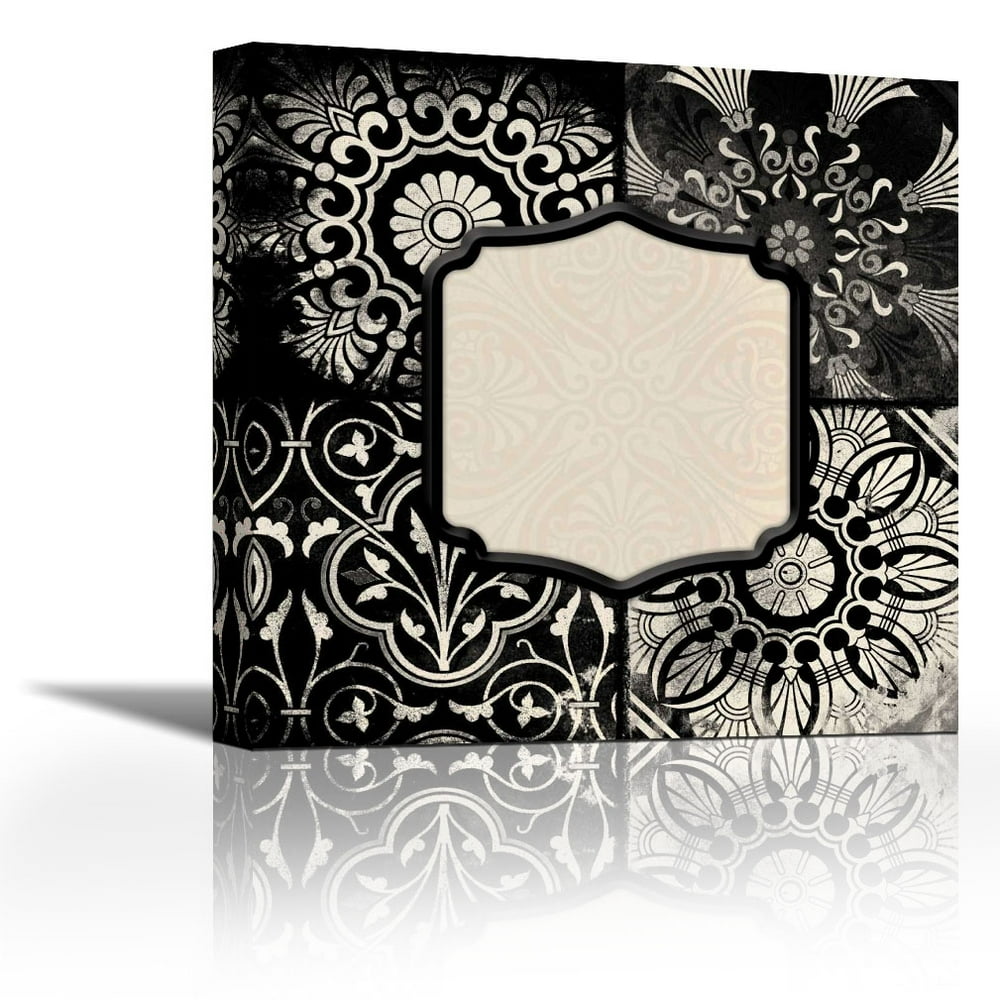 Black cream border Contemporary Fine Art Giclee on Canvas Gallery