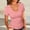 Pink, variant on BUIGTTKLOP Going out Tops for Women Short Sleeve Shirts Casual V Neck T Shirts Stretchy Slim Fitted Basic Tees