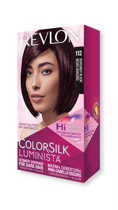 Revlon Colorsilk Luminista, Permanent Hair Color, 112 Burgundy Black -  