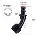 thumbnail image 4 of Conector para Manguera PTNHZ 8AN 45° Rosca Hembra Giratoria a Barbilla de Bloqueo, 4 of 7
