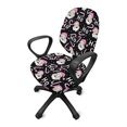 thumbnail image 5 of Chririnla Christmas Santa Pattern 2 Piece Computer Office Chair Cover for Boss Chair Stretch Easy to Install Office Computer Chair Covers Polyester Fabric Rotating Chair Protectors, 5 of 8