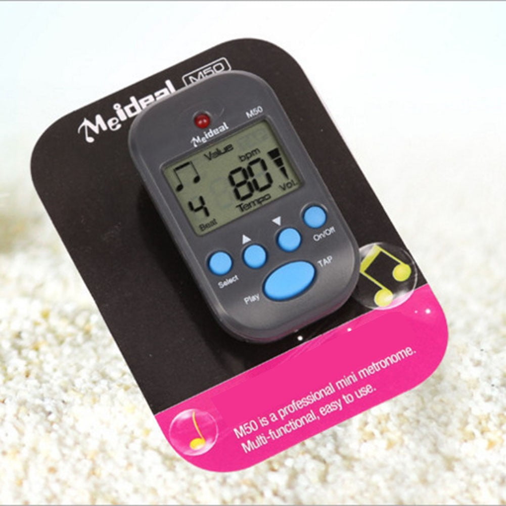 M50 for Mini Metronome Clip-on LCD Digital Rhythm Metronome Guitar For Violin Bass