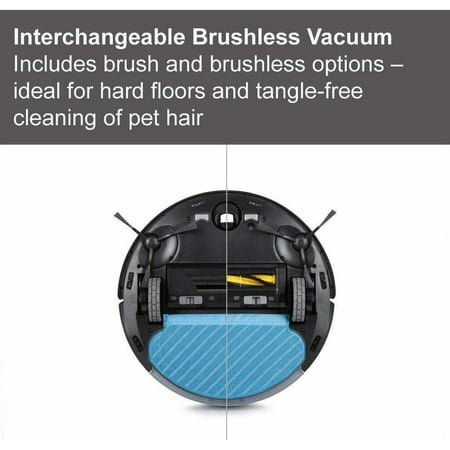 ECOVACS Robotics - DEEBOT OZMO T5 Wi-Fi Connected Robot Vacuum & Mop with Advanced Navigation - Black