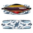 thumbnail image 2 of Easygdp Cute Shark para Estuche de Lápices de Cuero, Estuche de Papelería de Cuero, Estuche de Gran Capacidad con Cremallera, 2 of 7