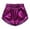 Purple/1Pack, variant on Girls Metallic Hot Shiny Sparkly Dance Outfits Sport Atletic Yoga Fitness Shorts Pants 4-12 Years