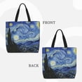 thumbnail image 2 of Easygdp The Starry Night Bolsa Tote para Mujer, Bolso de Hombro para Trabajo, Playa, Viajes, Compras y Supermercado, 2 of 7