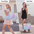 thumbnail image 6 of Large Capacity Tote Bag,Dreamy Pastel Sky Handbag Fashion Luxury Tote Bag,15.7"x13"x 5.1" Inches,Laptop Compatible, 6 of 6