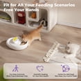 thumbnail image 2 of UBPET Smart Automatic Cat Feeder, App Control Dual Temp Cooling & Heating, Wet/Dry/Raw Food, 24H Fresh, 4-Grid Tray, Anti-Pinch, for Cats & Small Dogs 4.4-22 lbs, 2 of 8