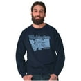 thumbnail image 5 of Popeye Explore State of Washington WA Sweatshirt for Men or Women Brisco Brands S, 5 of 6