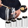 thumbnail image 3 of Coffee Beans Vacuum Sealed Tank Glass Moisture-proof Food Storage Container J }к, 3 of 8