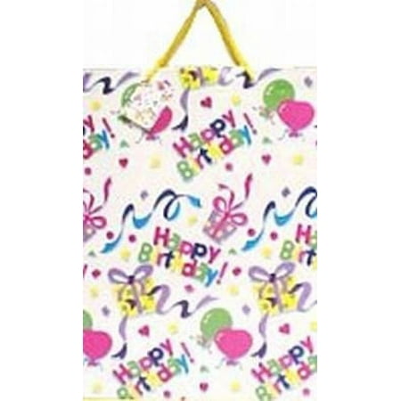 Gift Bags X-Large Birthday (12-Pack)