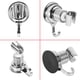 thumbnail image 2 of Soporte de base para cabezal de ducha de baño ajustable de 360 grados con ventosa de ABS, 2 of 12
