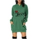 thumbnail image 1 of Moda Mujer Casual O-cuello Día de San Valentín Impresión Tops Suéter con capucha Fridja hkj5270, 1 of 3