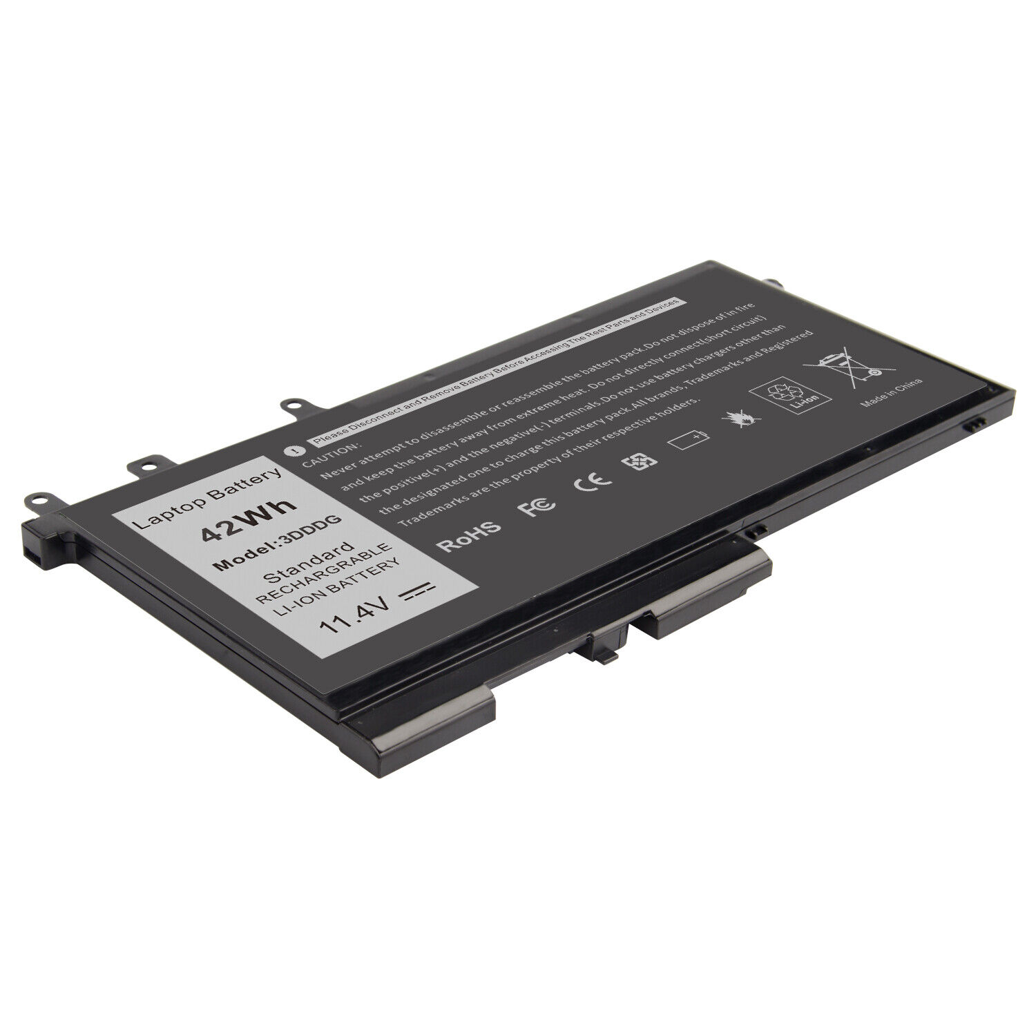 IPC-Computer Batteria Compatibile Per Dell Latitude 14 (3450 E Varianti). Capacità 42Wh / 3800mAh, 11,1V, 3 Celle, Colore Nero. Alta Affidabilità, Sostituisce L'originale.