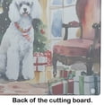 thumbnail image 4 of Poodle Cozy Christmas Glass Cutting Board Large 12 in x 15 in, 4 of 5