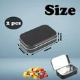 thumbnail image 7 of 2 PCS Small Storage Box with Lid Rectangular Small Tin Boxes Metal Box with Lid Small Tin Box for Home Storage Black, 7 of 7