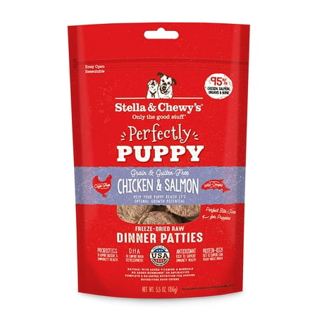 UPC: 0852301008106 | Stella & Chewy s Chicken & Salmon Dinner Patties for Puppies Freeze-Dried Raw Dry Dog Food 5.5 oz.