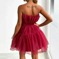 thumbnail image 5 of WTXUE Corset Dress, Tube Top Mesh Bowknot Ballet Dress for Women, Tulle Dress Women, Mesh Dress, Red Dresses for Women, Red 2XL, 5 of 7