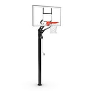 Spalding 60 In. Tempered Glass U-Turn In Ground Basketball Systems Hoop