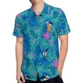 thumbnail image 4 of High Quality Hawaiian Shirts for Men Short Sleeve Aloha Beach Shirt Floral Summer Casual Button Down Shirts Blouses S479JF, 4 of 7