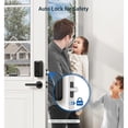 thumbnail image 6 of Veise Fingerprint Keypad Keyless Entry Electronic Deadbolt Lock, Digital Door Handle, Bronze, 6 of 7