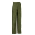 thumbnail image 7 of TRUBKH Corduroy Pants Women Straight Leg Pants Women Womens Cargo Pants with Pockets Vintage Pants Plus Size Cargo Pants Barrel Pants Women Corduroy Pants Green Xl, 7 of 7