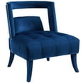 thumbnail image 2 of Modway Honor Performance Velvet Upholstered Arm Chair in Navy (Set of 2), 2 of 7