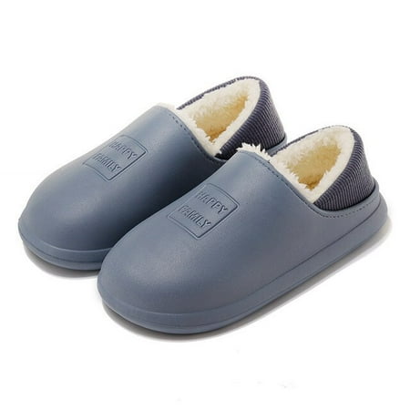 

CoCopeaunt EVA Waterpoof Home Slippers Winter for Women Soft Sole Plush Liner Ladies Slides Indoor House Non Slip Cotton Foot Slipper