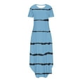 thumbnail image 4 of KBODIU Women's Casual Loose Sundress Long Dress Sleeveless Split Maxi Dresses Summer Beach Dress with Pockets, 4 of 5